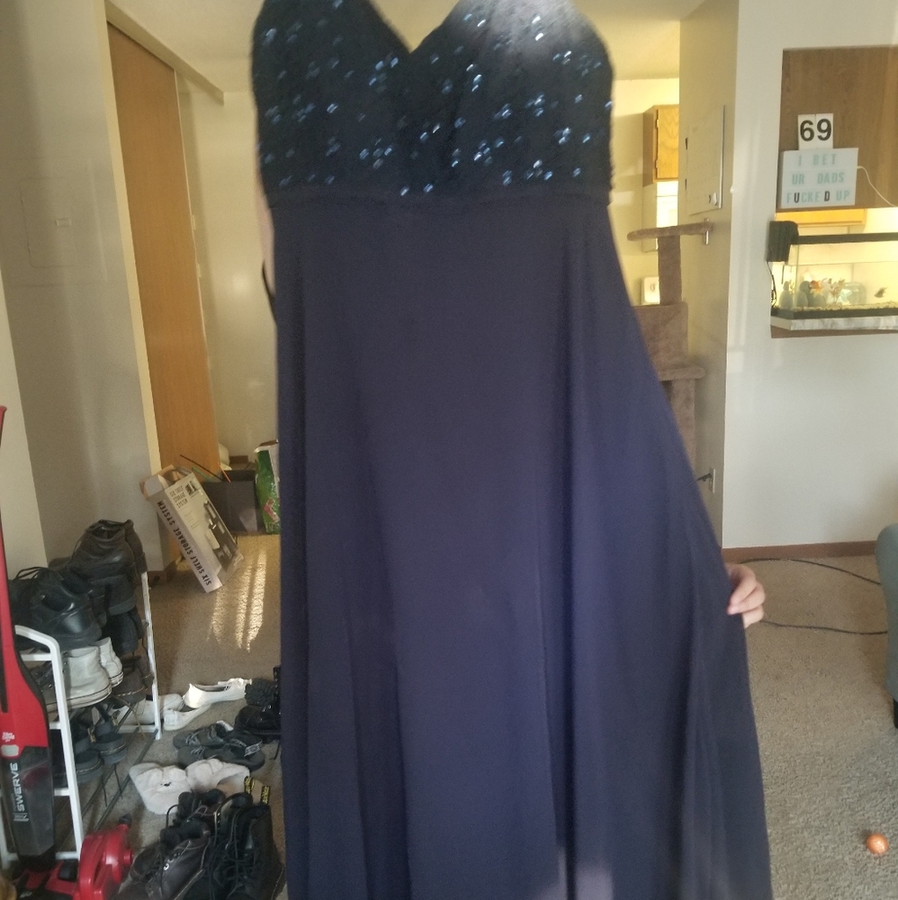Navy Blue Prom Dress